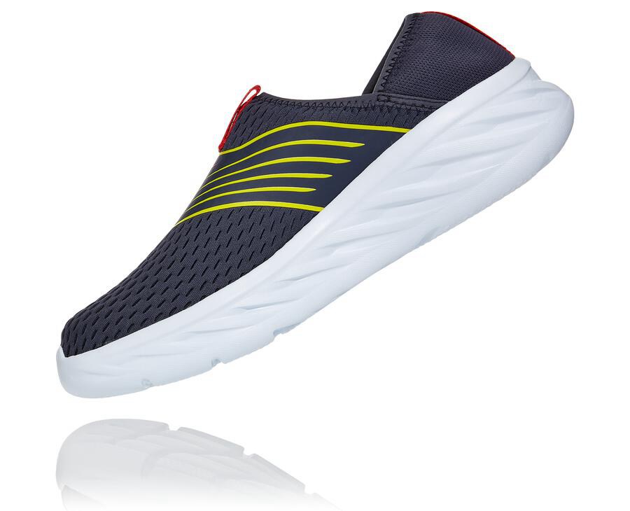 Hoka One One Sandaler Herre - Ora Porno - Mørkeblå/Hvide - 817920FQL